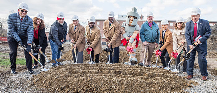 ground breaking ceremony for new university center
