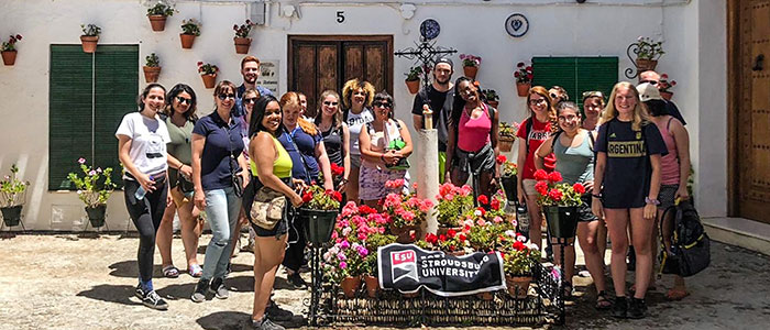 East Stroudsburg University students study abroad in Spain.