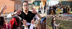 students teaching and sightseeing in Spain.