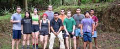 A group of students and staff from the El Zota field station in Costa Rica