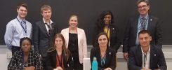 Students and faculty pictured for communication association convention