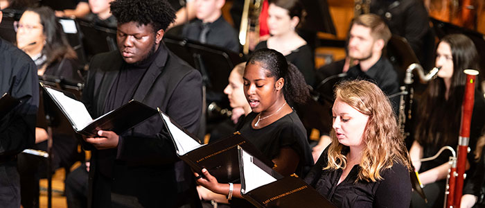 Concert Band and University Choir