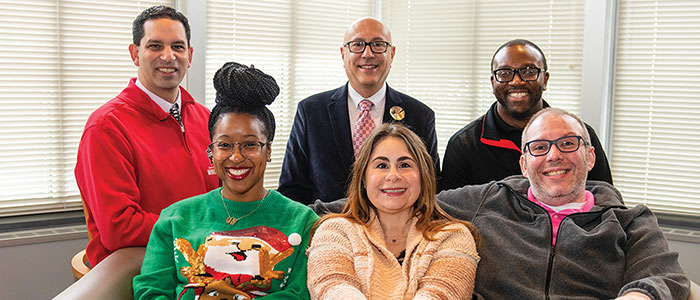 Presenters Santiago Solis, Ed.D.,Cornelia Sewell-Allen, D.Ed., Gene Kelly, Amy Freeman, D.S.W., Curtis Dugar, and Joseph Akob