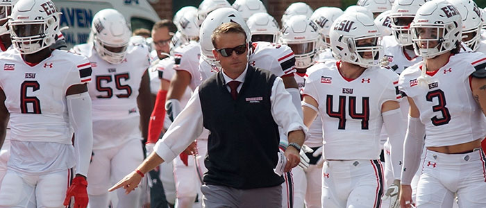 Head football coach Jimmy Terwilliger