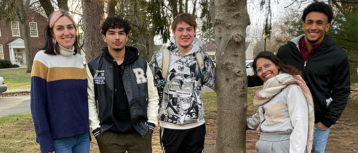 Students: Genevieve Schwemmer, Zakiullah Malikzada, Seth Bossert, Penelope Tejada, and Juan Hughes