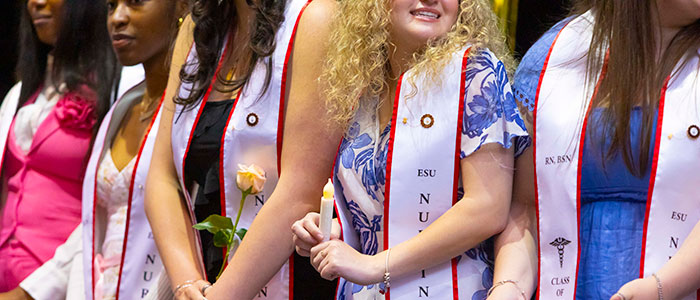 Nursing pinning ceremony