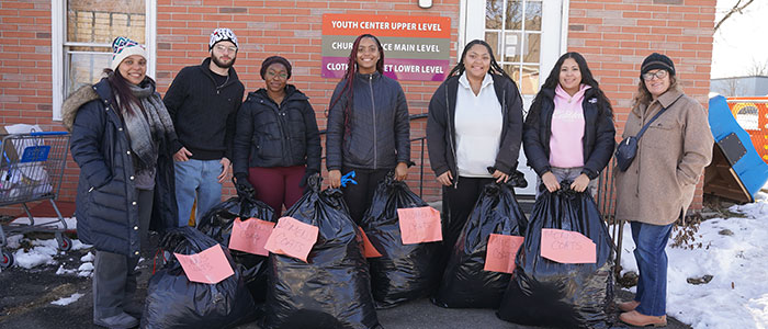 Students Collect and Deliver Winter Clothing Donations