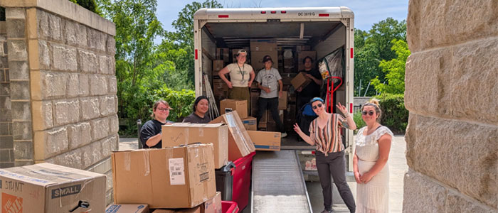 food pantry donation truck