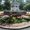 front entrance to campus